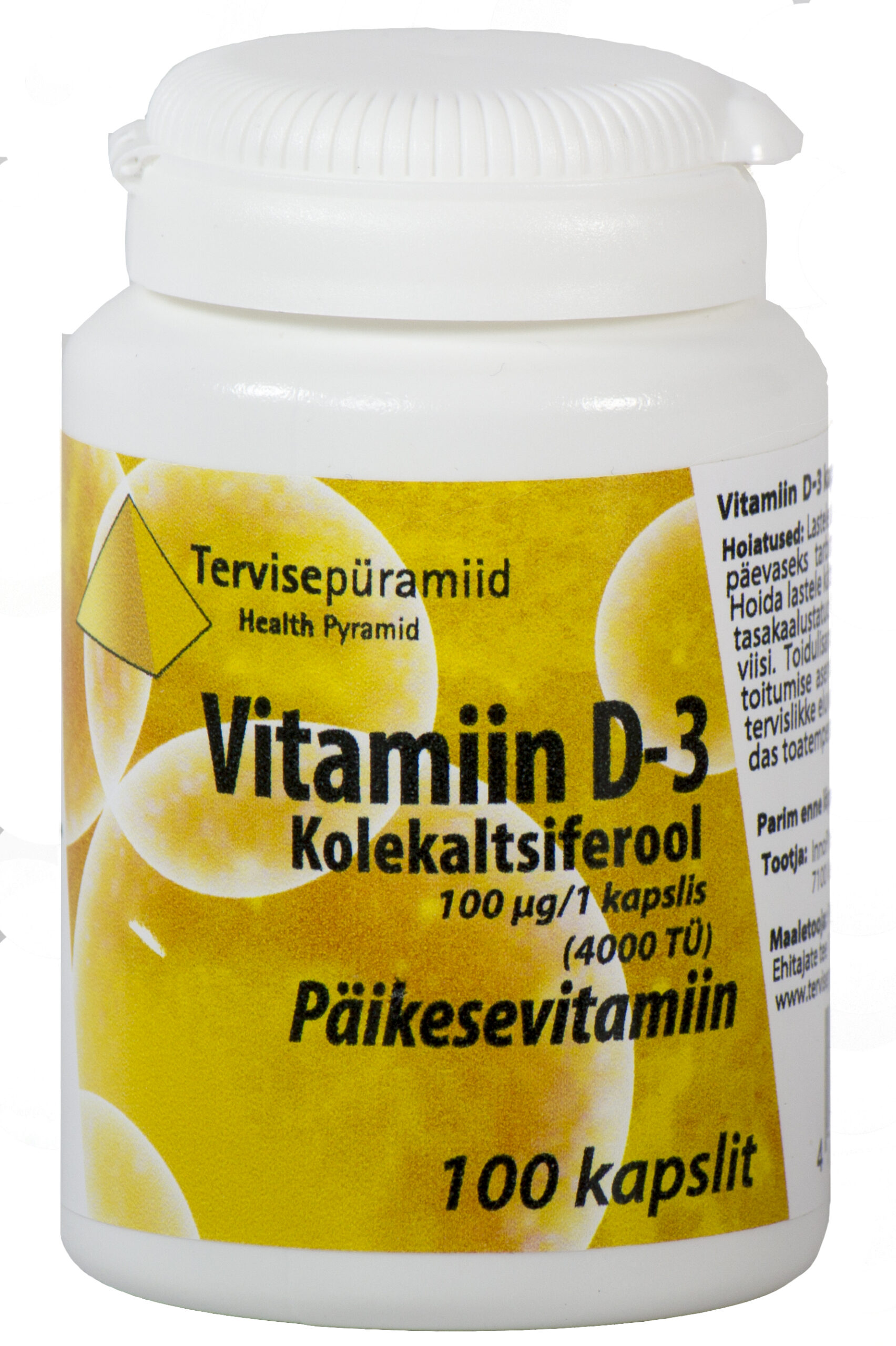 Vitamiin D- Tervisepüramiid