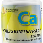 Kaltsiumtsitraat 950 mg 60 tabletti