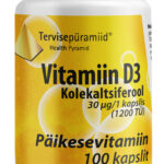 Vitamiin D3 kapslid 30 mcg N100