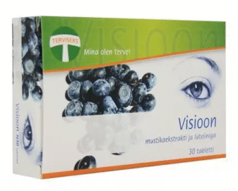 Visioon 30 tabletti mustikaekstrakti ja luteiiniga